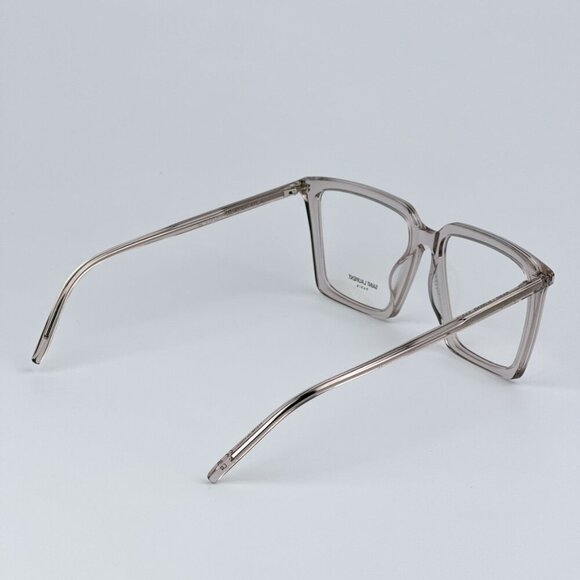 Saint Laurent SL474OPT 003 BRAND NEW Eyeglasses Transparent Nude Square Unisex - Picture 6 of 10